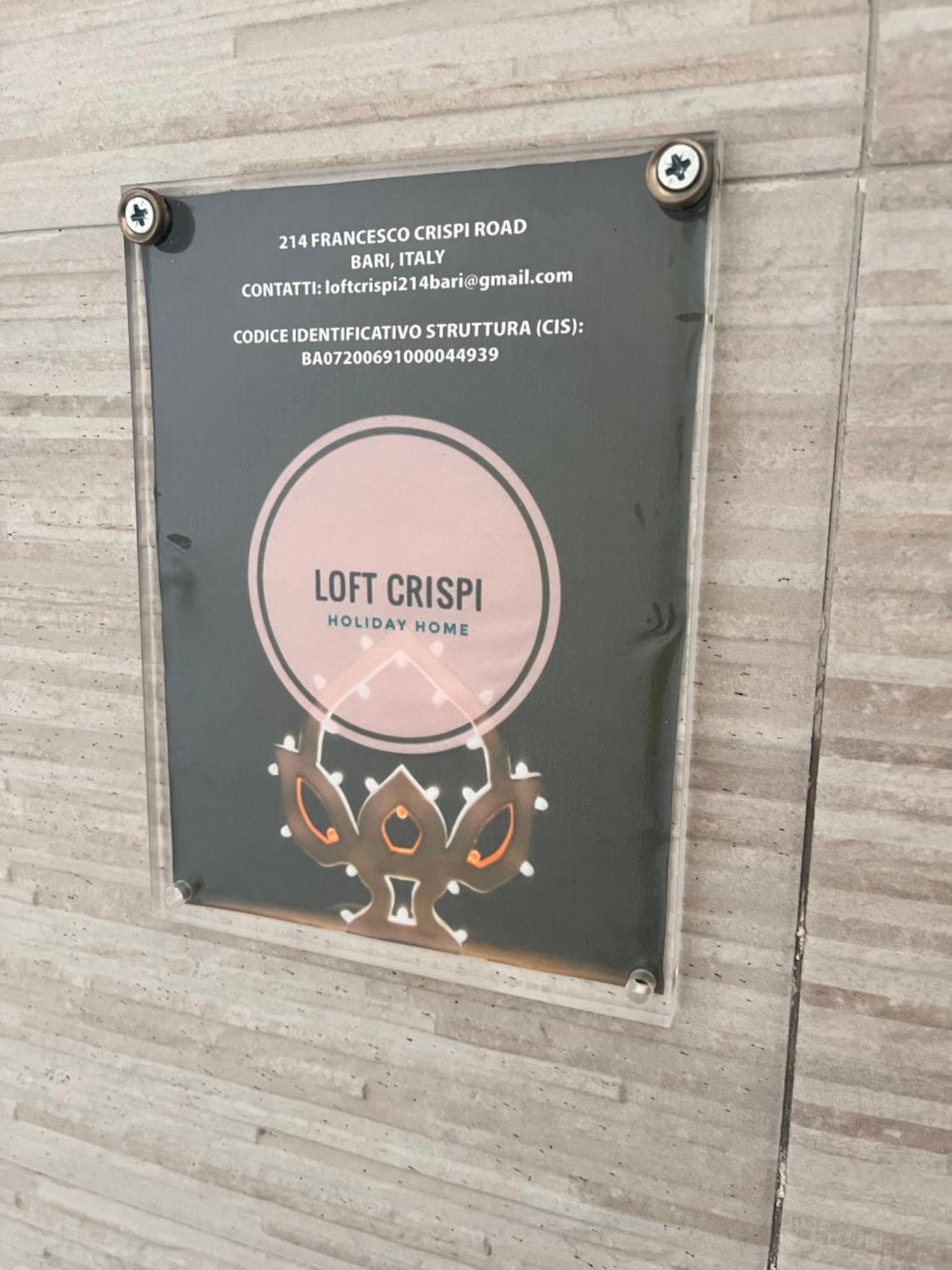 Вилла Loft Crispi Бари Экстерьер фото